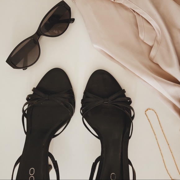 Aldo Shoes - SOLD Black Strappy Heels